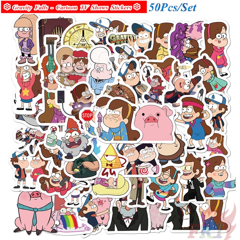 Gravity Falls Series 01 Stickers 50Pcs/Set Cartoon TV Shows DIY Fashion ...