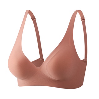 FINETOO Roupa Íntima Feminina Sem Costura Conjunto De Japonesa SUJI Bras  Peach Heart Wireless Undies Push Up Bra Jelly Underwears Lingerie Sexy -  Escorrega o Preço