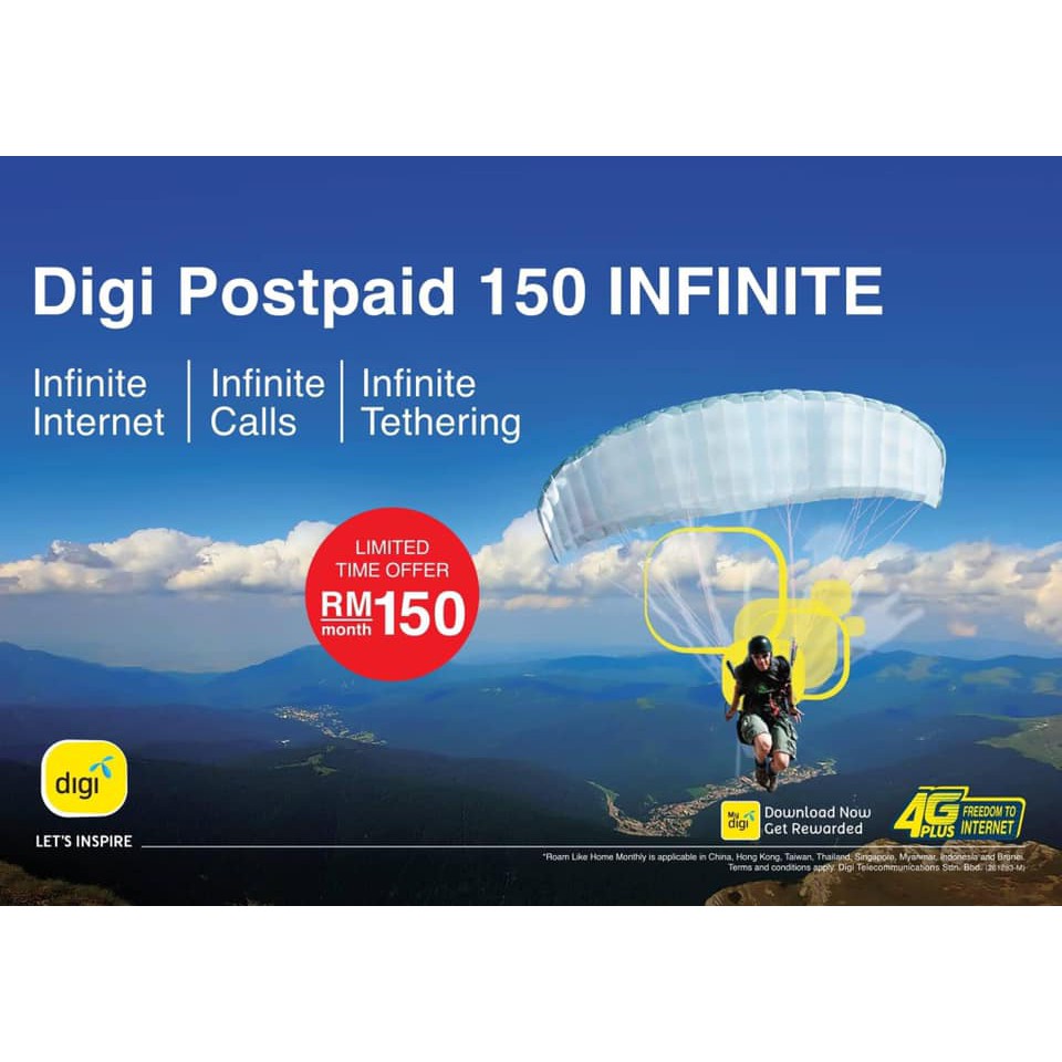 Digi Infinite 150 Unlimited Data (BLACKLIST ON) | Shopee Malaysia