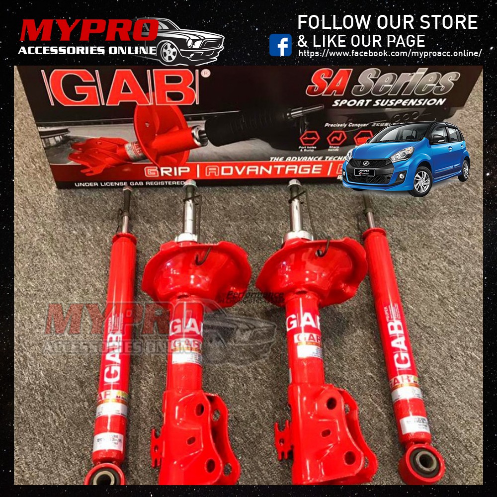 Perodua Myvi 2005-2016 GAB SA Series Heavy Duty Sport Absorber