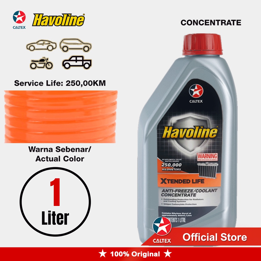 CALTEX Havoline Xtended Life Antifreeze Coolant Concentrate (2btl