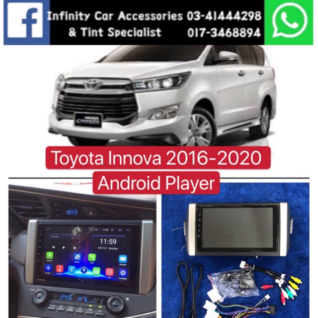 Toyota innova 2016-2019 android player with casing | Shopee Malaysia
