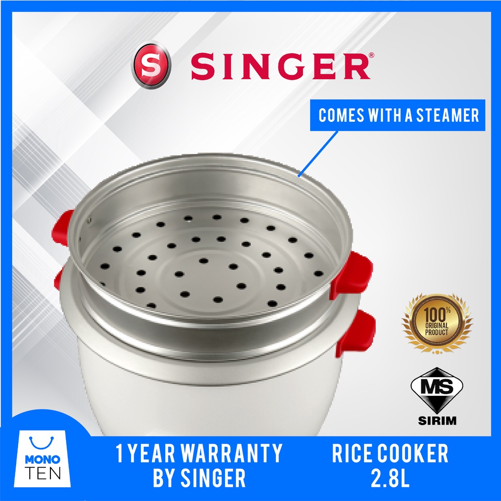 Singer rice cooker 2.8 l cheap