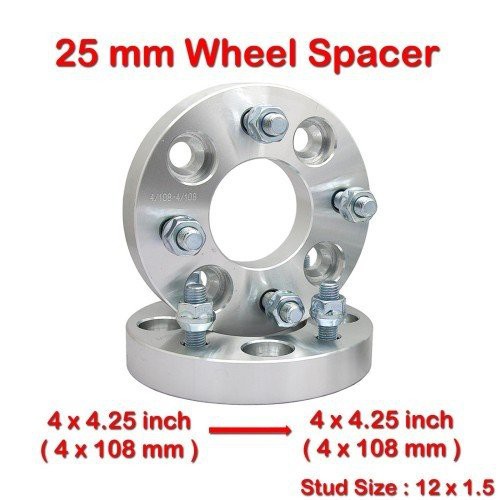 2 pec PCD 4x108 CB 65.1mm Wheel Spacer Adapter Ford Fiesta/ST Focus ...