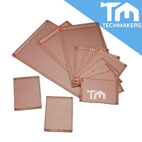 VeroBoard Single-Sided Proto Bread PCB Universal Project Prototype 9x15cm 5x7 7x9 10x22 12x18 13x25 10x15 TechMakers