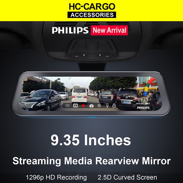  9.35''1080P OEM Rear View Mirror Camera, Recording