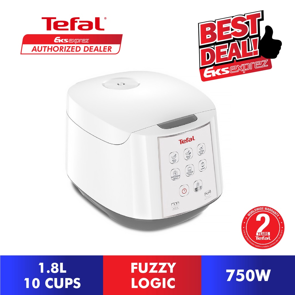 Tefal Fuzzy Logic Rice Cooker (10 Cups/1.8L) RK7321 / RK732167 Shopee