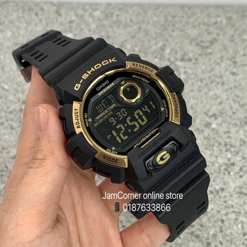 100% ORIGINAL CASIO G-SHOCK G-8900GB-1 BLACK GOLD | Shopee Malaysia