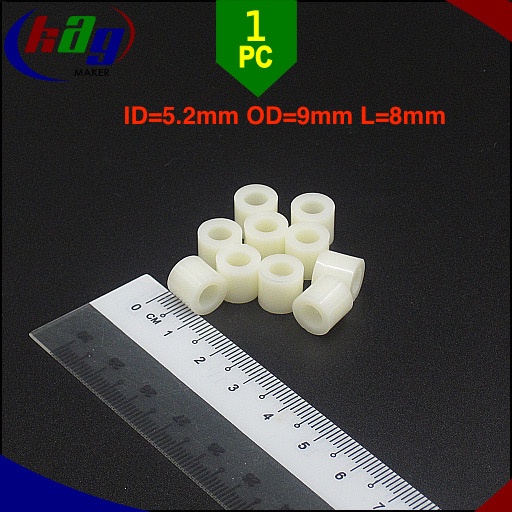 8mm M5 ABS Nylon Round Standoff Spacer ID=5.2mm OD=9mm Shopee Malaysia