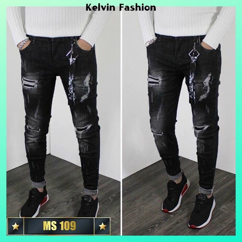 Kelvin Fashion men's jeans, highend men's jeans new youthful style