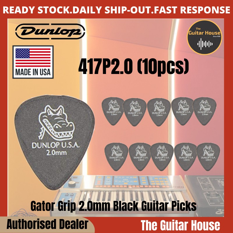 Plettri Per Chitarra Dunlop Gator Grip 2.0mm - Confezione Da 12 Pezzi - Foto 13