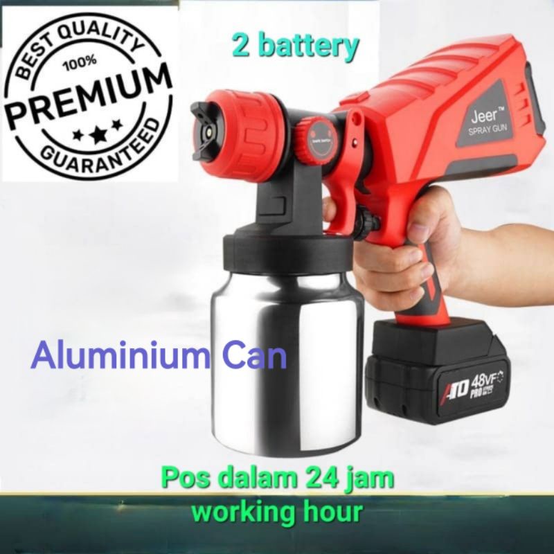 PA Premium Cordless Electric Spray Gun High Power Home Paint Sprayer