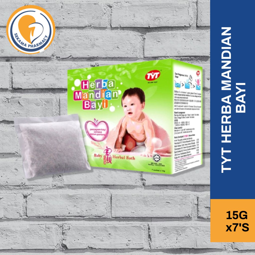 TYT BABY HERBAL BATH 15G x 7'S [EXP: 3/2026] | Shopee Malaysia