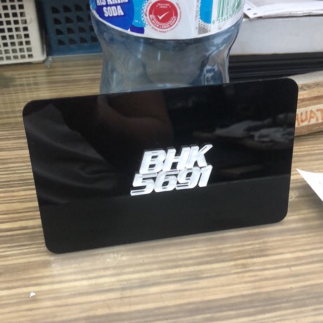 Plate Motor Crystal Harus Lidi + Sticker Depan | Shopee Malaysia