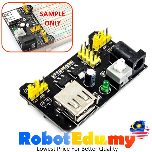 5V 3.3V Breadboard Power Supply Voltage USB / 9V Module MB102 Donut Bread Board for Arduino DIY project