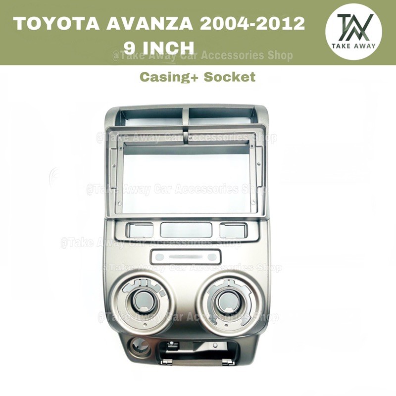 9 inch Android Player Casing For TOYOTA AVANZA 2004 2005 2006 2007 2008 ...