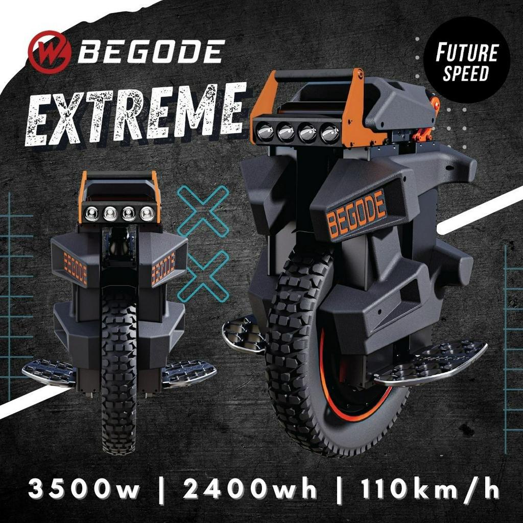 [NEW 2023]BEGODE EXTREME Electric Unicycle (3500w,2400wh,110km/h