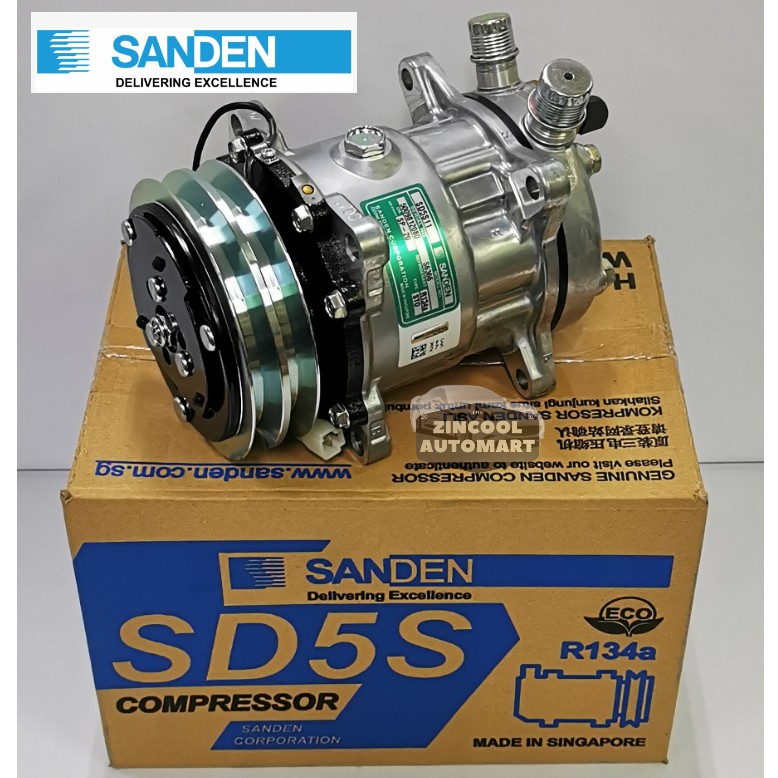 📣 Univesal SD 507 12v Air Cond Compressor 💯% Original SANDEN Parts ...