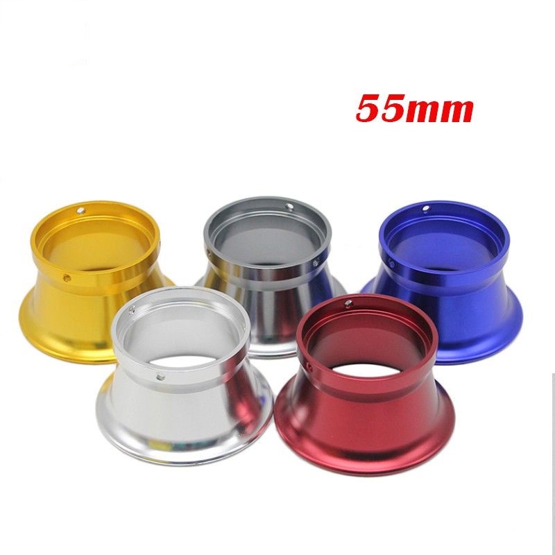 55mm Carburetor Air Filter Velocity Stack With CNC Windhorn Cup For 32/34mm
