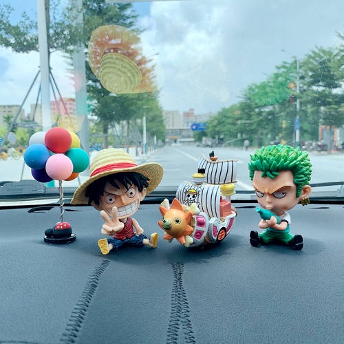 Luffy Sauron Car Ornaments One Piece Q Version Anime Hand-Made Cartoon ...