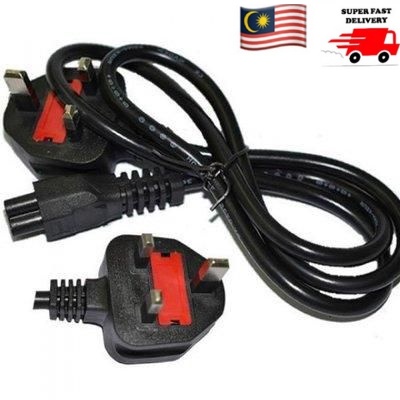 Quality 3-Pin Power Cable Cord with Fuse for Laptop Notebook AC Adapter ...