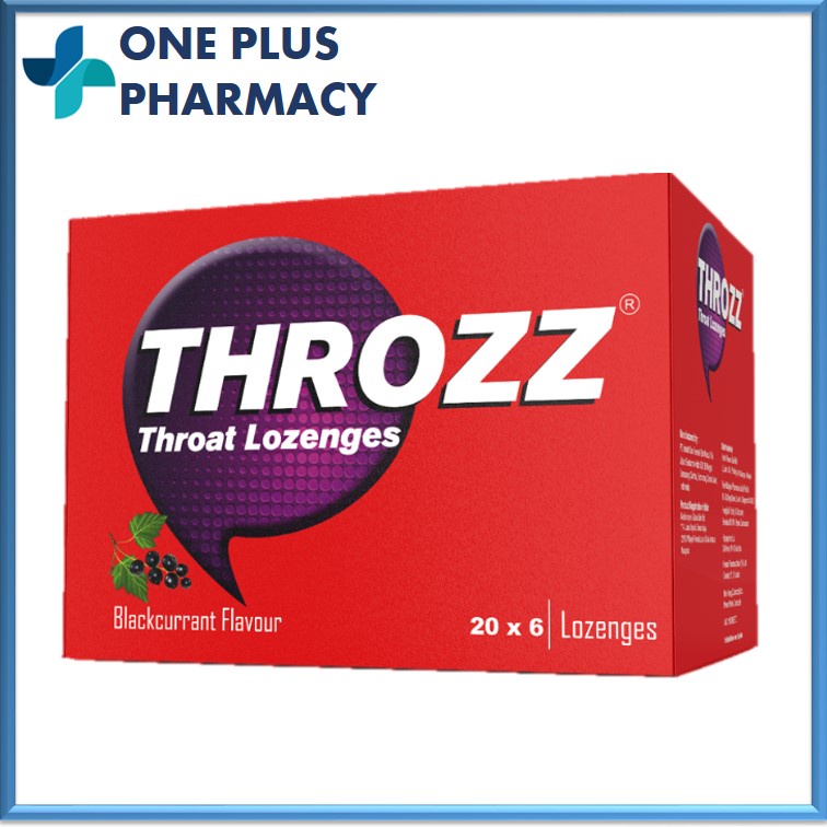 THROZZ Throat Lozenges 6's / Strip [SORE Throat] [EXP 05/2026] Shopee