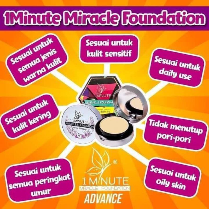 Foundation 1minute miracle (TAN) | Shopee Malaysia