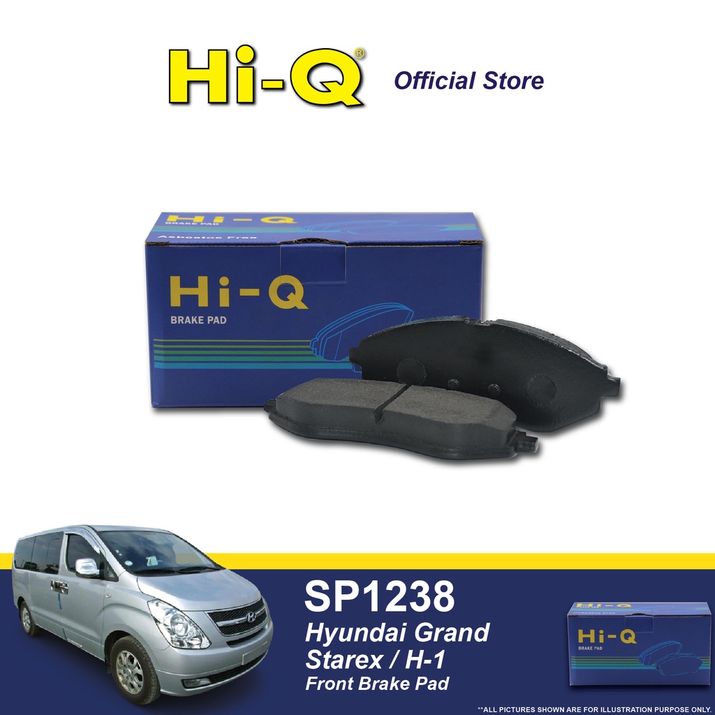 Hi-Q Front Brake Pad - Hyundai Grand Starex/H-1 - SP1238 (1set ...