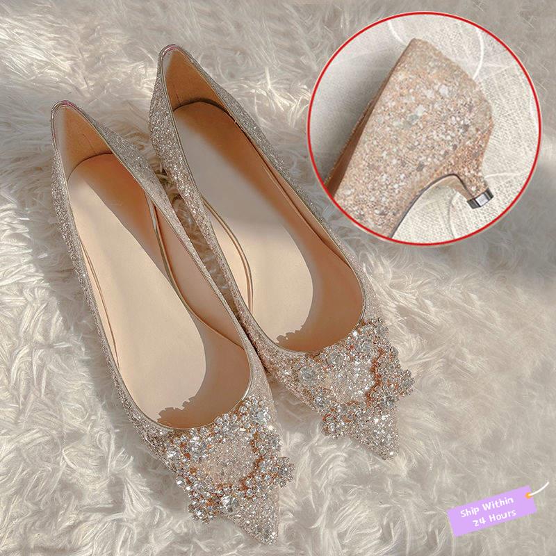 Wedding shoes discount flats low heels