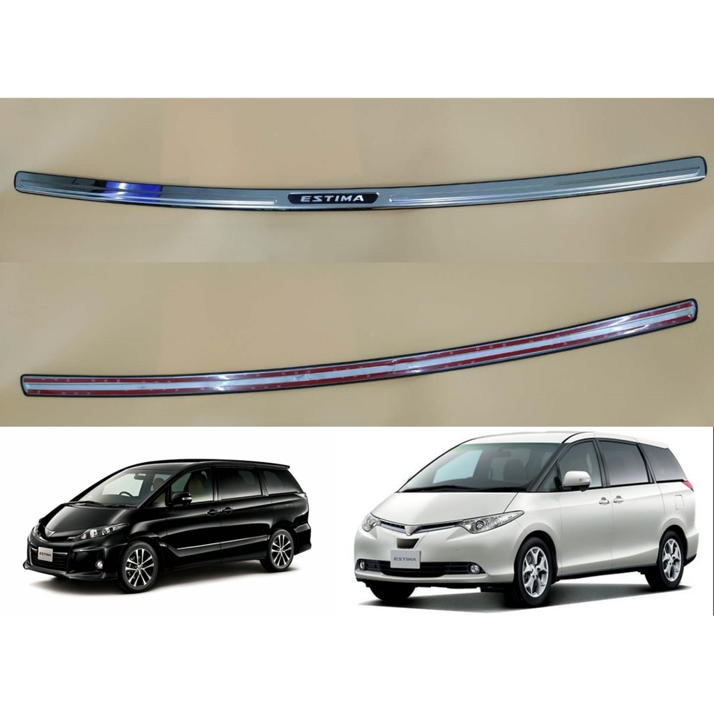 toyota estima 2006 - 2016 ACR50 REAR BUMPER GUARD ( CHROME ) | Shopee ...