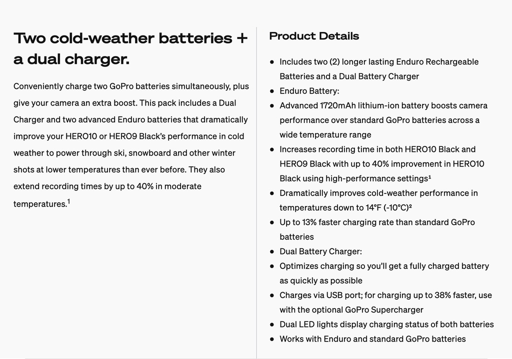 GoPro Dual Battery Charger: Charge 2 batteries simultaneously ...