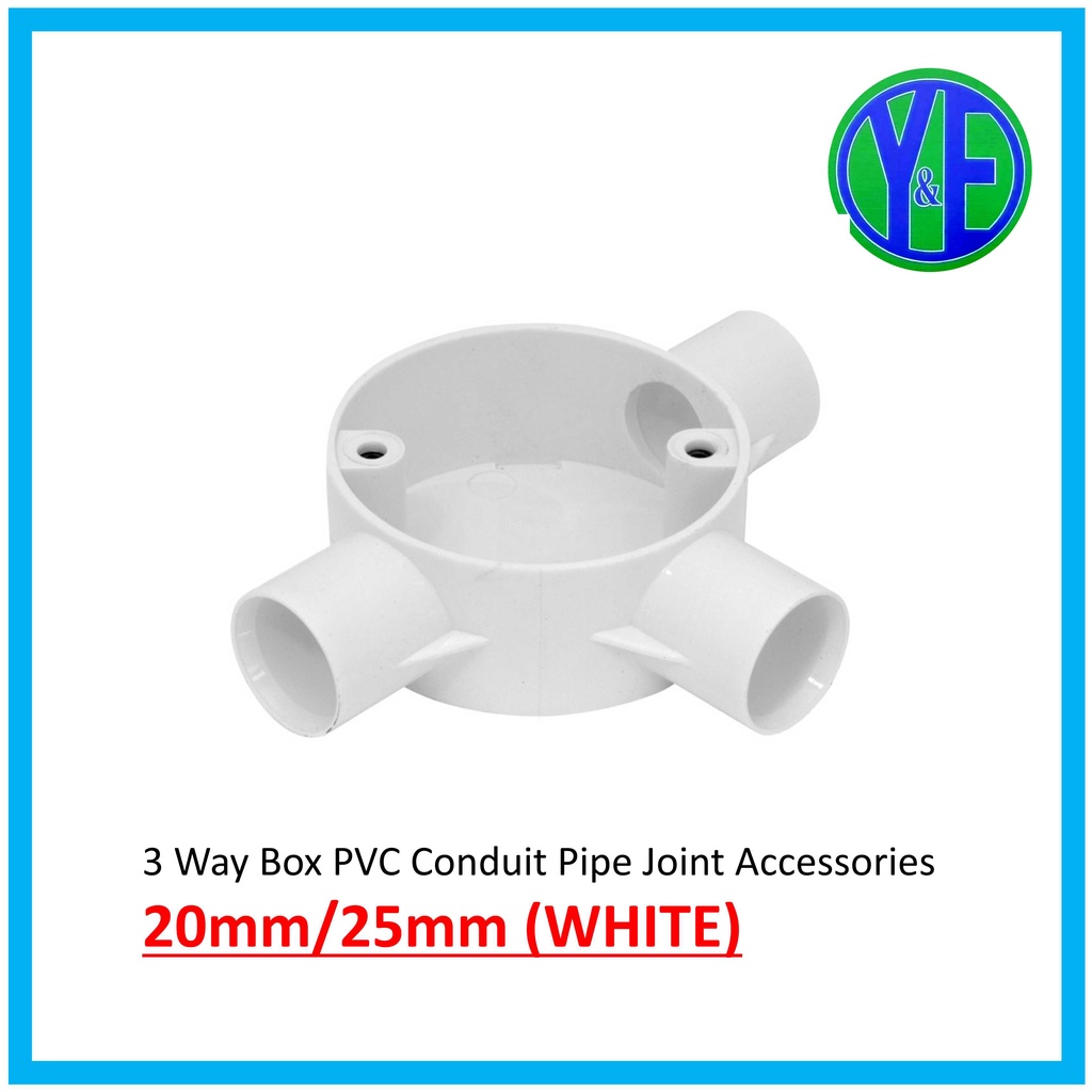PVC Conduit Pipe Joint Accessories 3/4" / 1" (WHITE) Shopee Malaysia