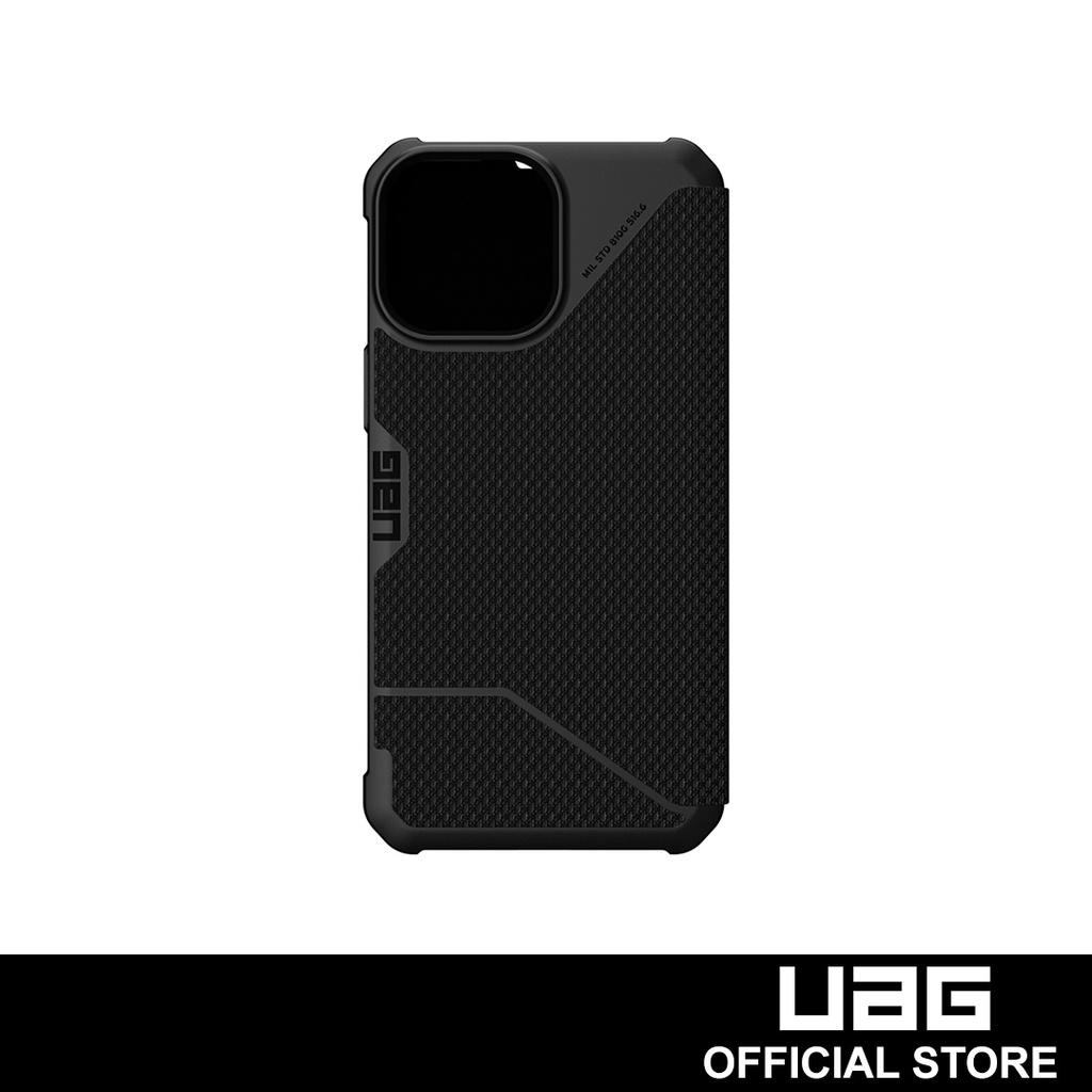 Uag Metropolis Kevlar® Black Folio Case For I Phone 13 Pro 5g 6 1