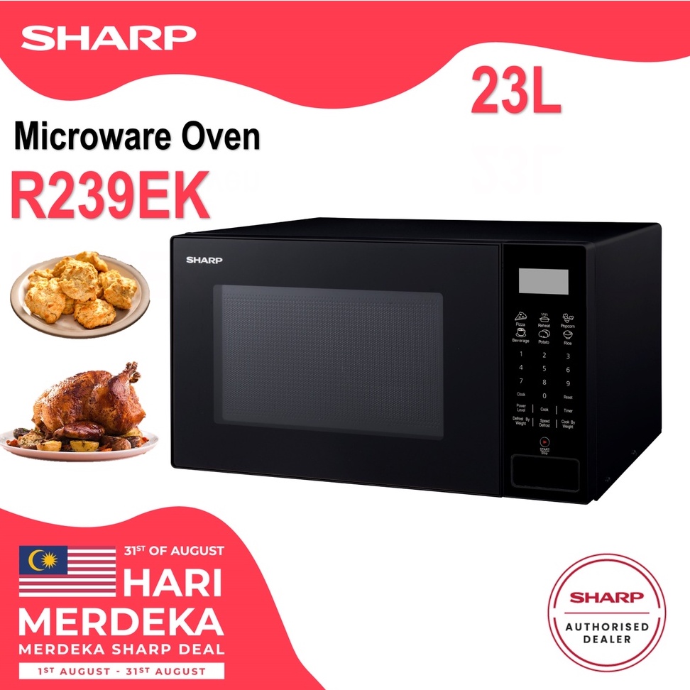 SHARP 20L/23L DIGITAL MICROWAVE OVEN ( R2021GK / R239EK / R208DNK ...