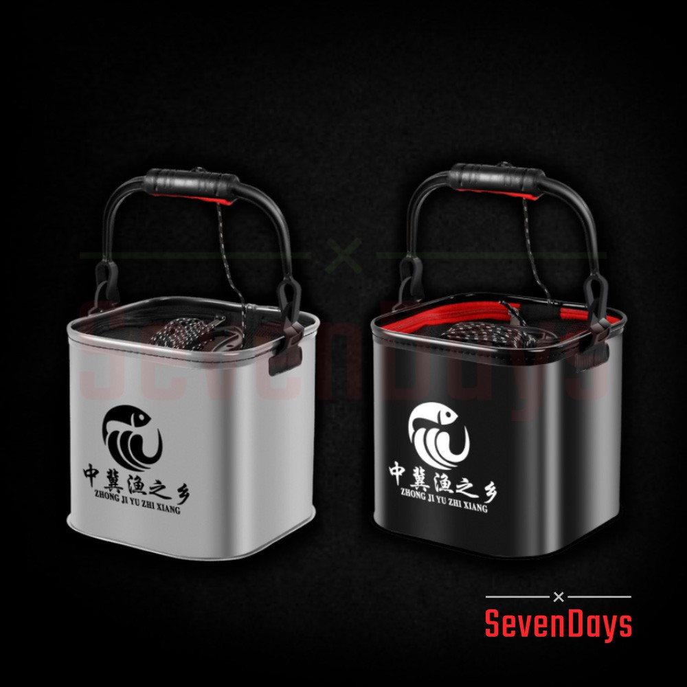 Sevendays Live Bait Storage Fishing Bucket Box Tong Ikan Hidup Beg ...