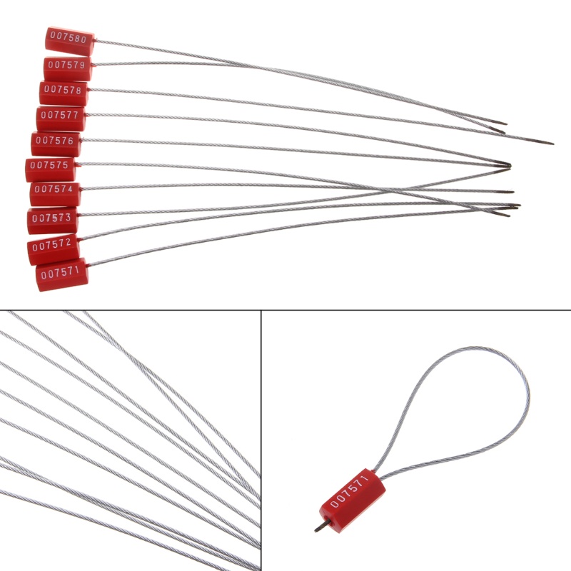 Richh 10 PCS Metal Wire Tightening Cable Ties Steel Wire Seals Security ...