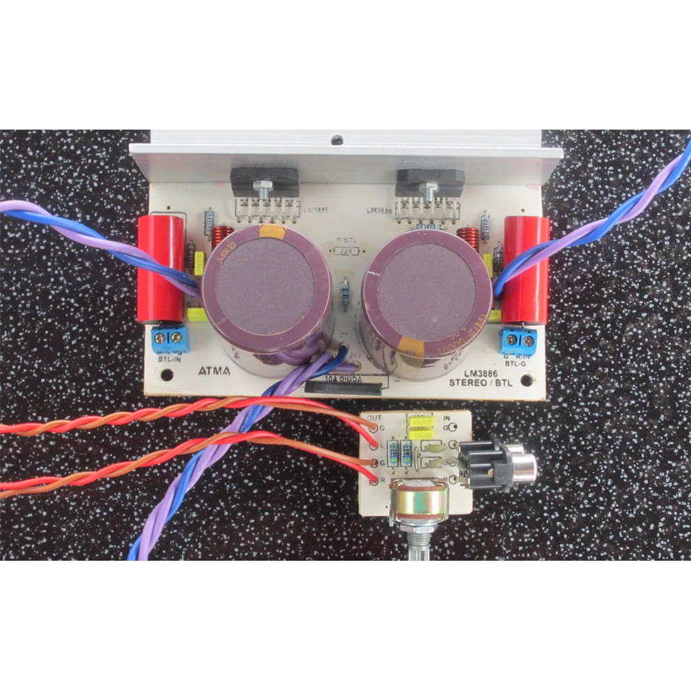 High Quality Audio Gainclone LM3886 GC Stereo Power Amplifier with PSU