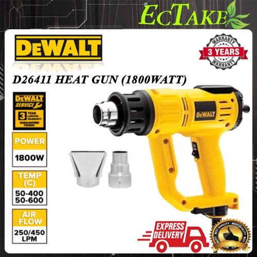 D26411 DEWALT HOT AIR GUN HEATGUN 1800W