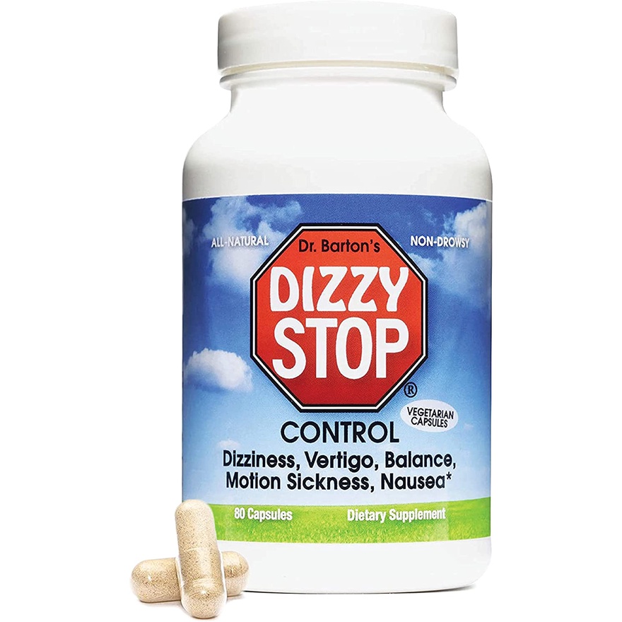 Dizzy Stop Dr. Barton’s AllNatural Vertigo Comfort, 80 Capsules Inner