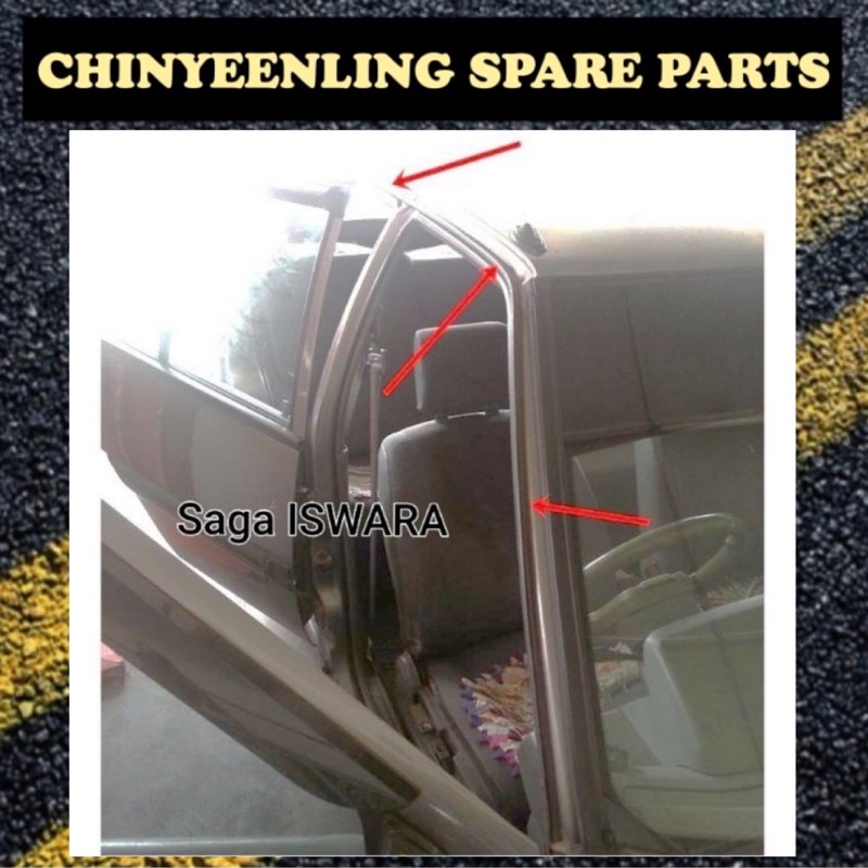 Proton Iswara,Iswara Aeroback Saga 8V (85) (07)ROOF RUBBER(Door Drip