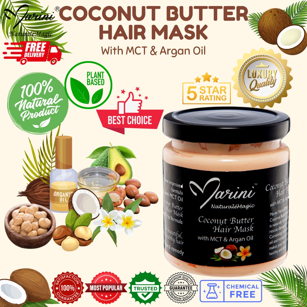 Marini Naturalemagic Coconut Butter Hair MaskWith MCT & Argan Oil