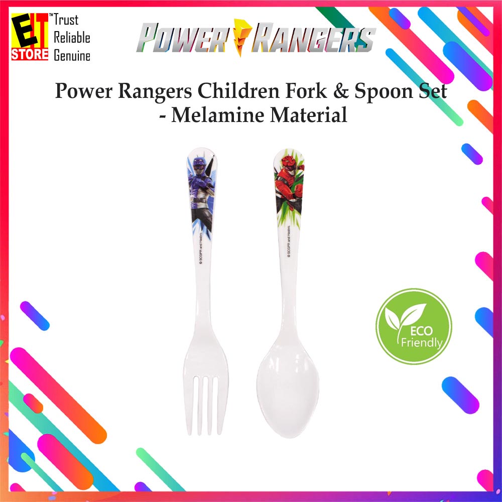 Power Rangers Children Fork & Spoon Set - Melamine Material (91-3-352 ...