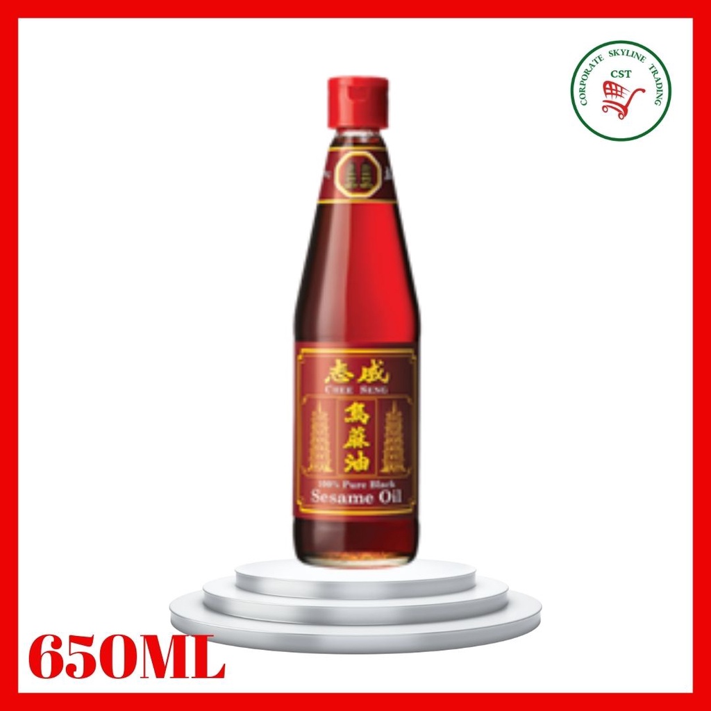 CHEE SENG 100% Pure Black Sesame Oil 志成乌麻油 650ml | Shopee Malaysia