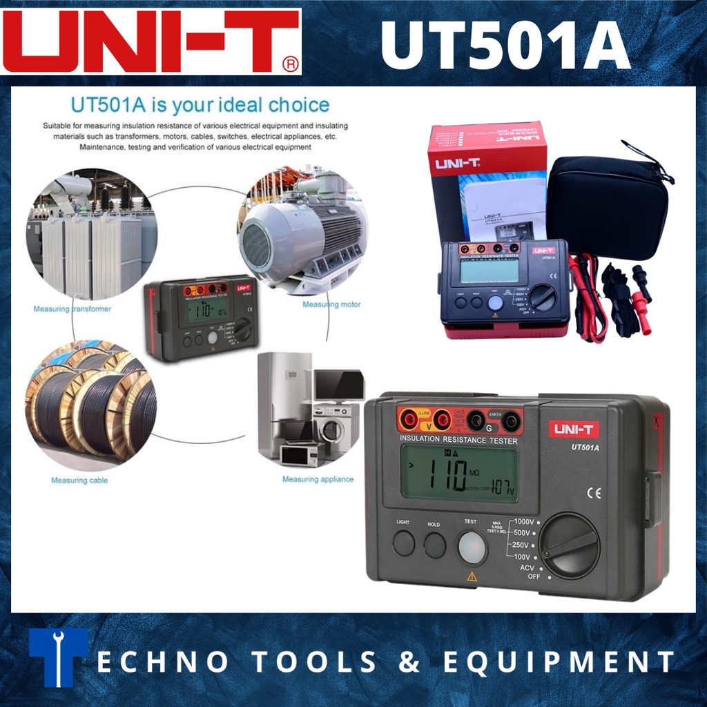 UNIT UT501A 1000V Digital Insulation Resistance Tester (Original 1