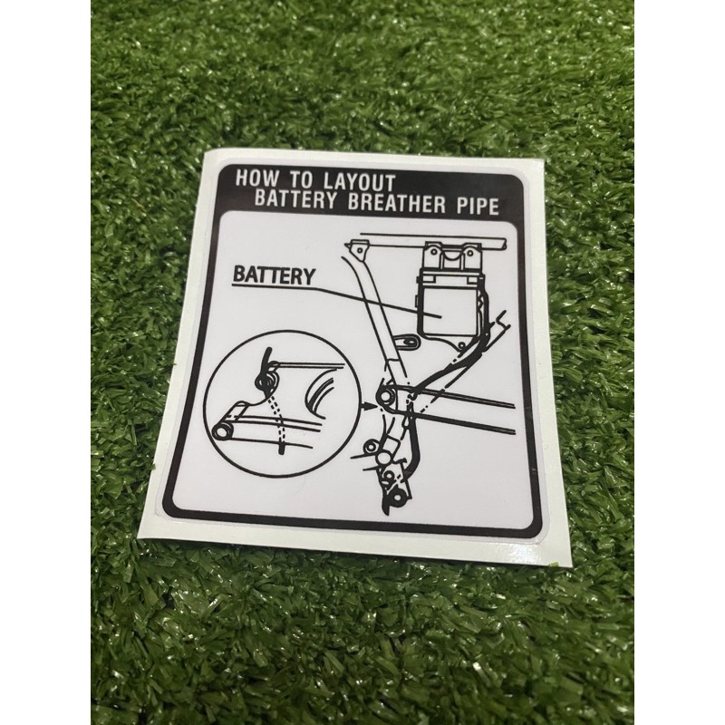 STICKER BATTERY BREATHER RXZ 👍 Shopee Malaysia