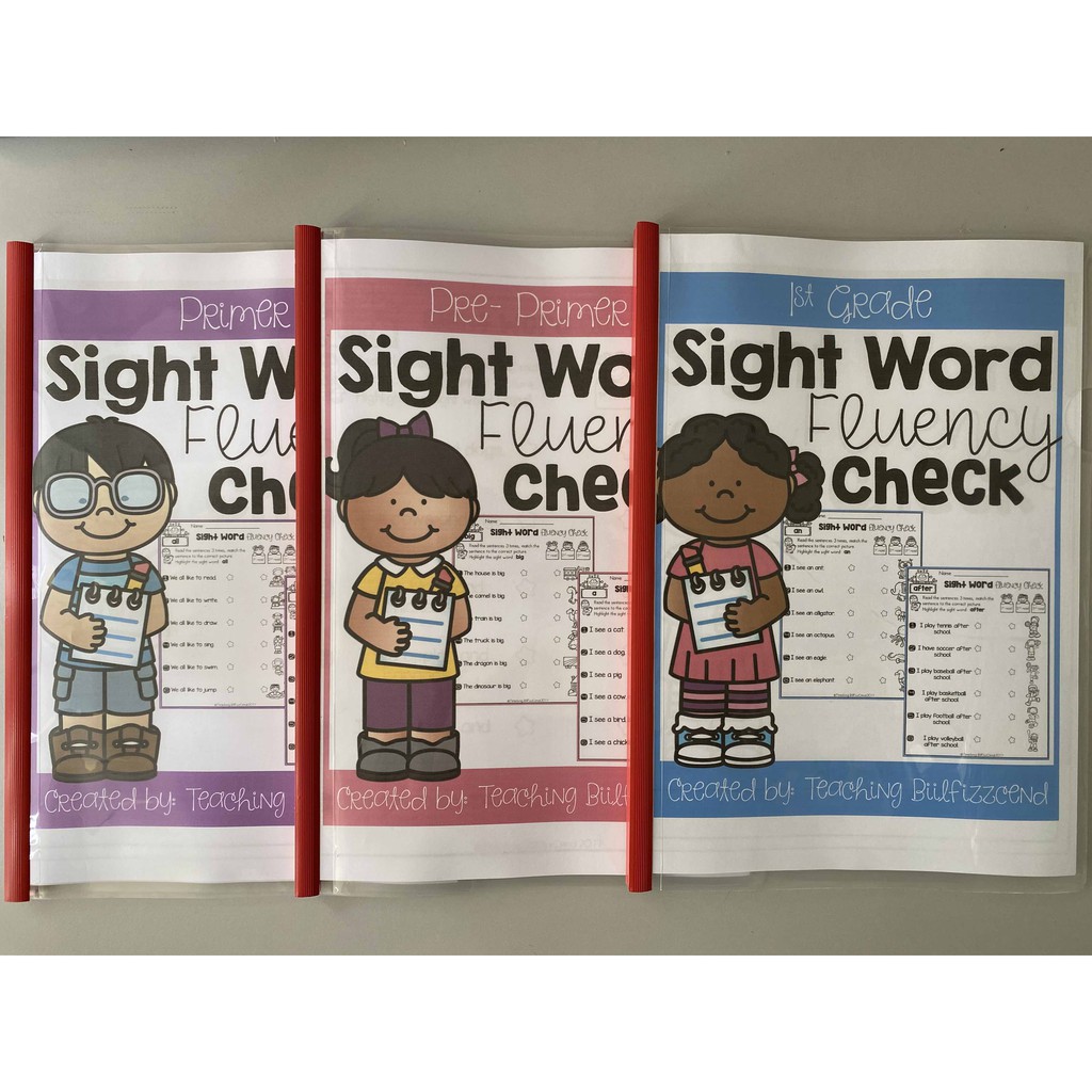 💥 8.8 Sales 💥 [Work Sheet] Sight Word Fluency Activities Bundle ( Code ...