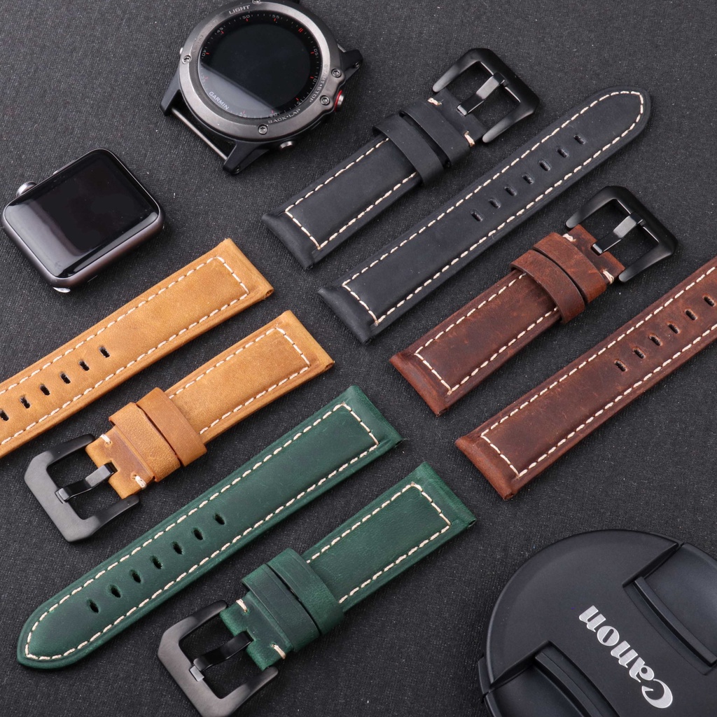 Leather Strap in Panerai Style High Quality Universal Leather