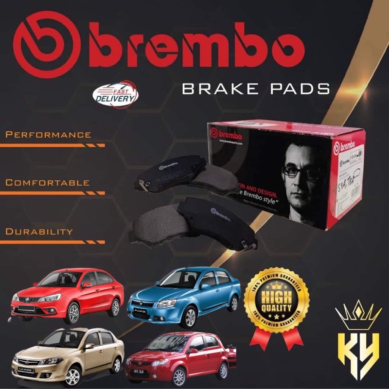 BREMBO FRONT BRAKE PAD PROTON SAGA VVT 20162018, SAGA FLX, SAGA BLM