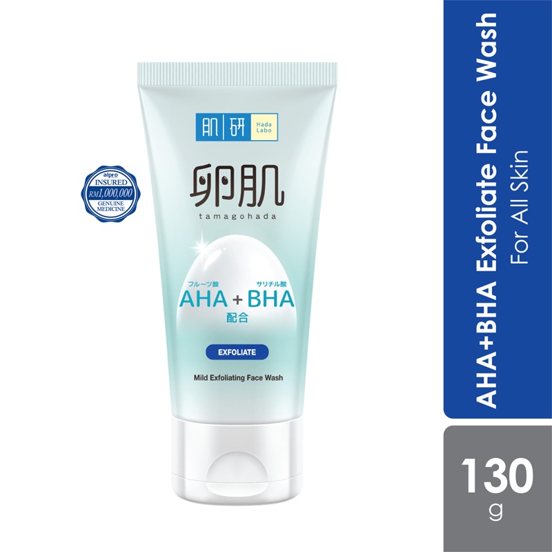 Hada Labo AHA/BHA Exfoliating Face Wash 130g | Shopee Malaysia