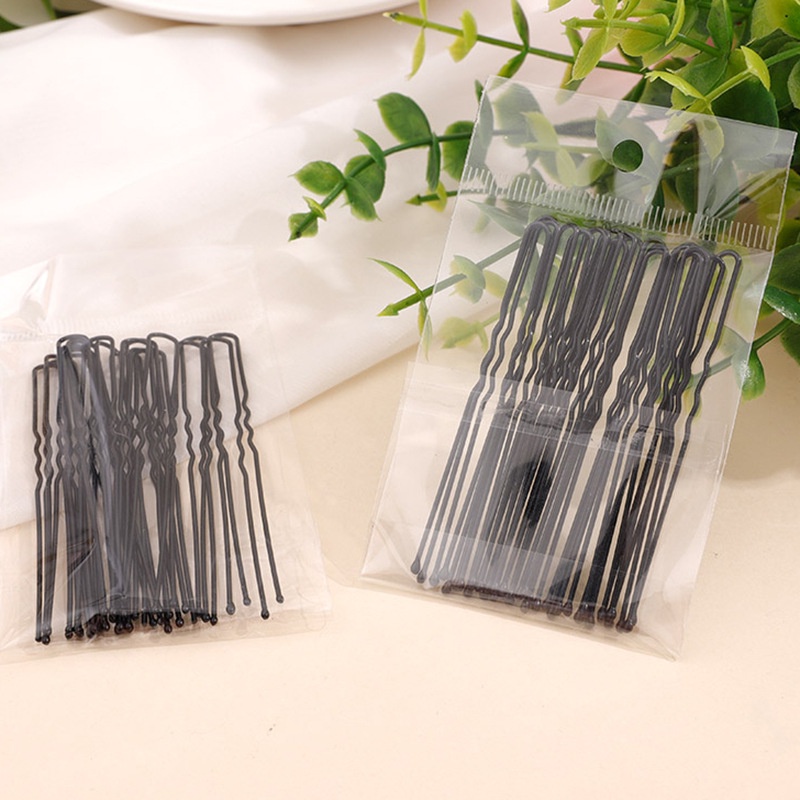 5cm 6cm 7cm UShaped Hair Pins Grips Waved Black Pins Alloy Metal Hair Grips Shopee Malaysia